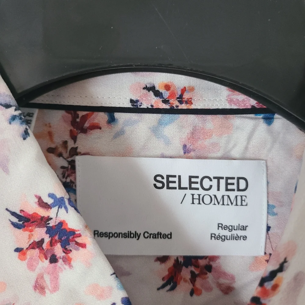 Selected Homme Floral Print Button Shirt Mens Size Large - Picture 3 of 6